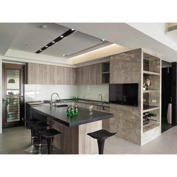 cherry solid wood kitchen cabinet, modular small kitchen design,s for small kitchen hpl kitchen